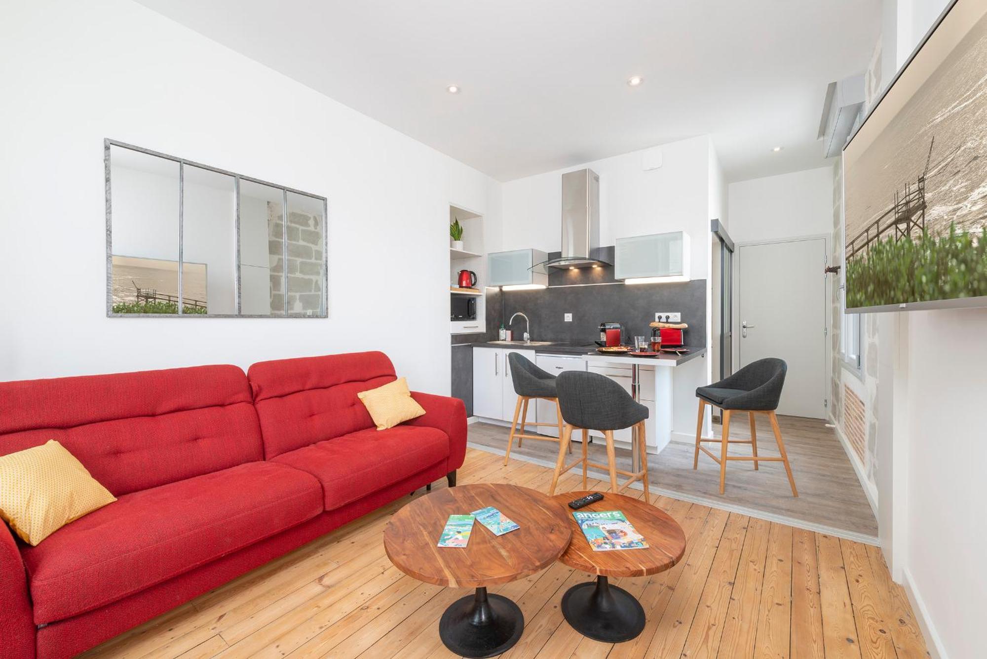 Hyper Centre 14 Rue Valdemaine Apartamento Angers Quarto foto